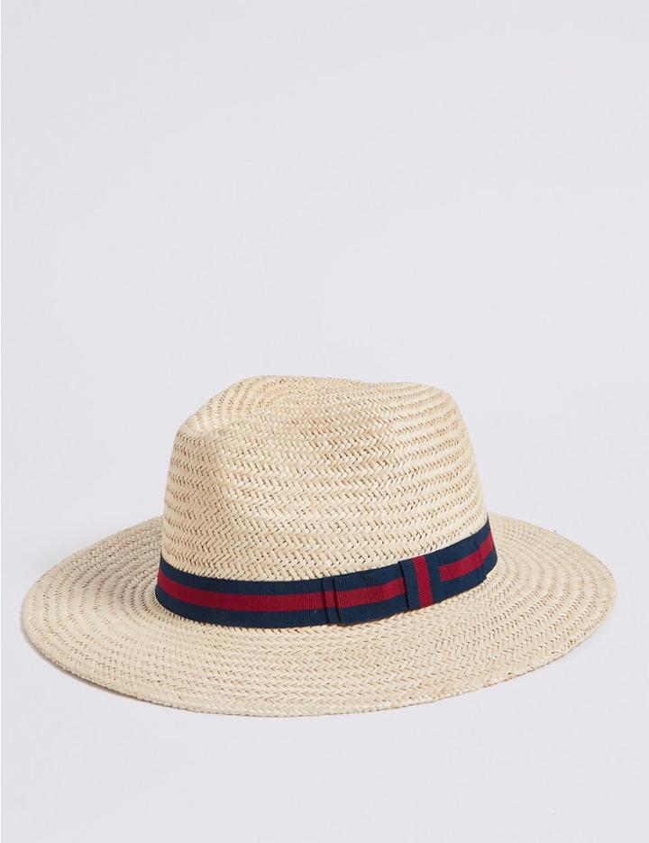 Marks & Spencer Hand Woven Ambassador Hat Natural