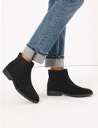 Marks & Spencer Almond Toe Chelsea Ankle Boots Black