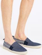 Marks & Spencer Striped Slip-on Pump Navy Mix