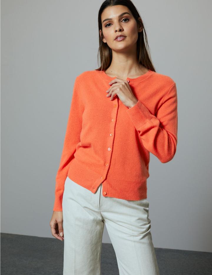 Marks & Spencer Pure Cashmere Button Detailed Cardigan Mango