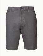 Marks & Spencer Cotton Rich Chino Shorts With Stretch Grey