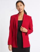 Marks & Spencer Open Front 2 Pocket Jacket Red