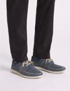 Marks & Spencer Suede Lace-up Derby Shoes With Airflex&trade; Dusty Blue
