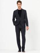 Marks & Spencer The Ultimate Navy Checked Tailored Fit Jacket Navy