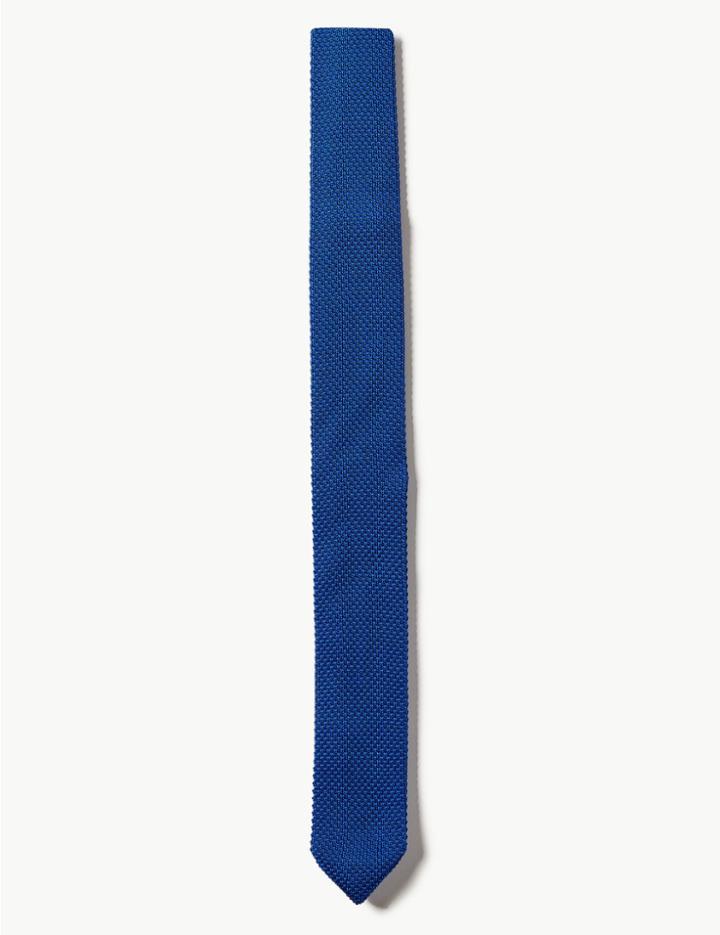 Marks & Spencer Knitted Tie Cobalt