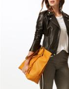 Marks & Spencer Faux Leather Shopper Bag Ochre