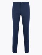 Marks & Spencer Slim Fit Trousers With Stretch Indigo
