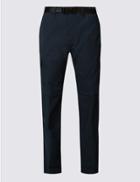 Marks & Spencer Trekking Zip-off Trousers With Belt Navy