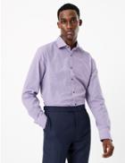 Marks & Spencer Tailored Fit Checked Easy Iron Shirt