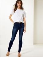 Marks & Spencer Ivy Ankle Grazer Skinny Jeans Dark Indigo