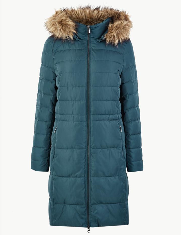 Marks & Spencer Padded Coat Dark Marine