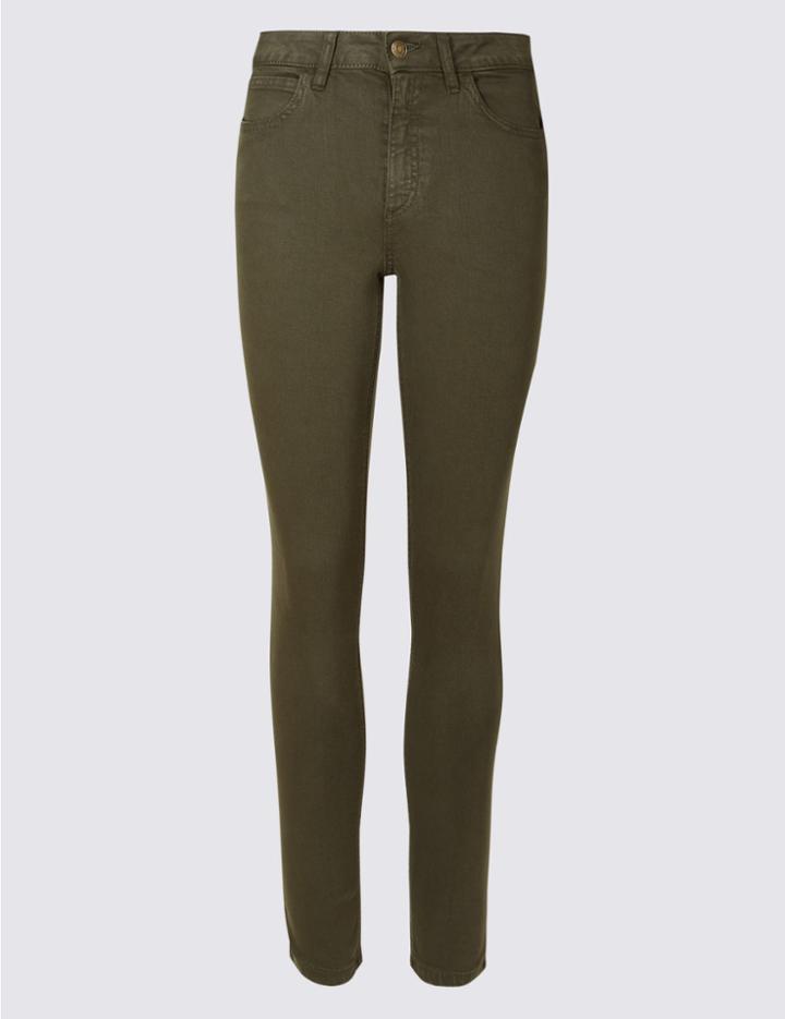 Marks & Spencer Mid Rise Super Skinny Jeans Bark