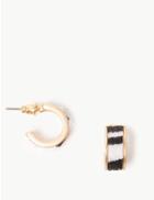 Marks & Spencer Modern Huggie Skin Kind&trade; Hoop Earrings White Mix