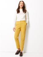 Marks & Spencer Pure Cotton Tapered Leg Chinos Ochre