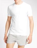 Marks & Spencer 2 Pack Cool & Fresh&trade; Stretch Cotton Vests White