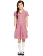 Marks & Spencer 2 Pack Checked Dress (2-14 Years) Red