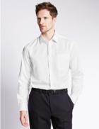 Marks & Spencer 2in Shorter Easy To Iron Regular Fit Shirt White