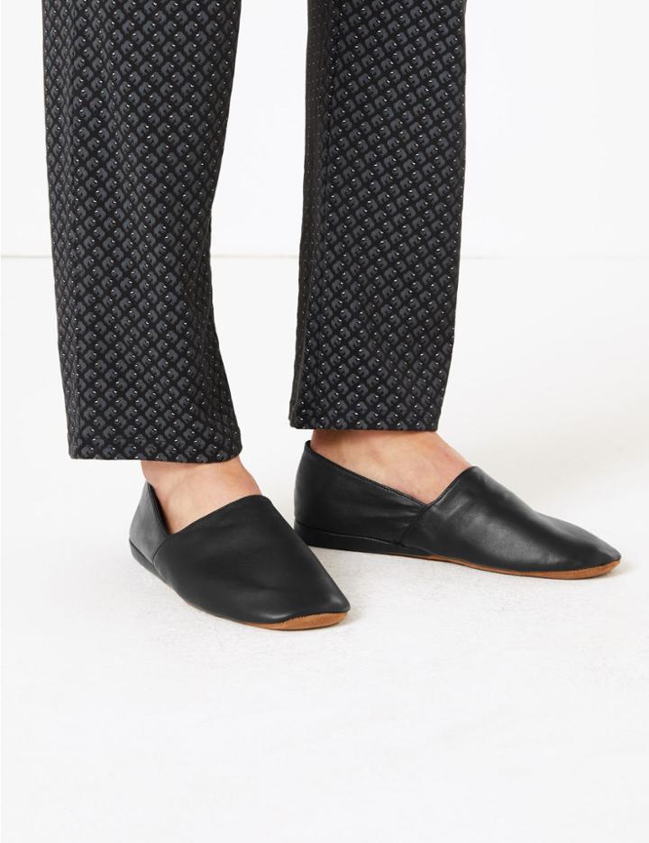 Marks & Spencer Leather Mule Slippers