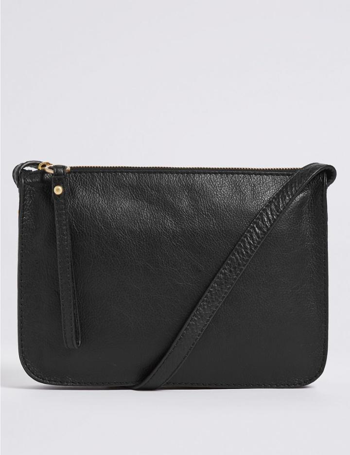 Marks & Spencer Leather Cross Body Bag Tan