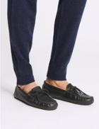 Marks & Spencer Moccasin Slippers With Freshfeet&trade; Black