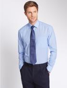 Marks & Spencer 2 Pack Long Sleeve Shirts With Pocket Blue Mix