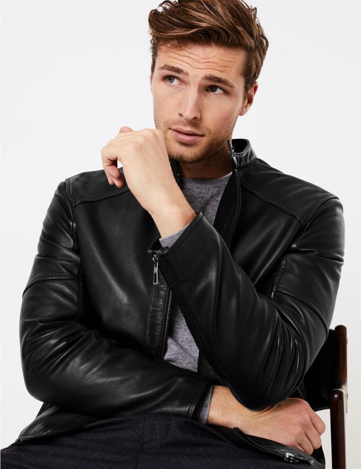 Marks & Spencer Leather Biker Jacket