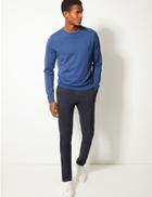 Marks & Spencer Skinny Fit Chinos With Stretch Navy