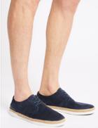 Marks & Spencer Lace-up Fashion Trainers Navy