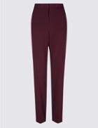 Marks & Spencer Straight Leg Trousers Chocolate