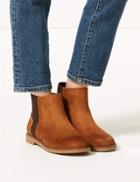 Marks & Spencer Extra Wide Fit Chelsea Ankle Boots Tan