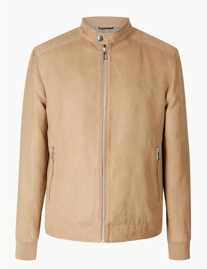 Marks & Spencer Biker Jacket Light Tan