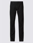 Marks & Spencer Straight Fit Stretch Jeans With Stormwear&trade; Black