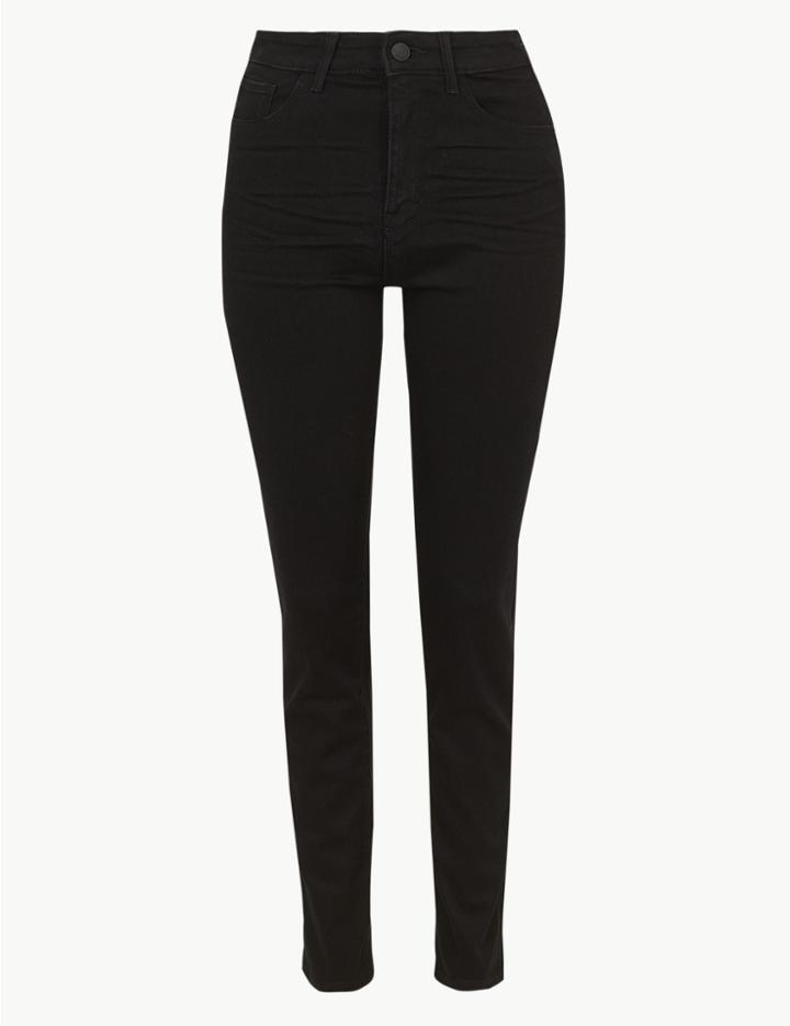 Marks & Spencer High Waist Skinny Leg Cigarette Jeans Black