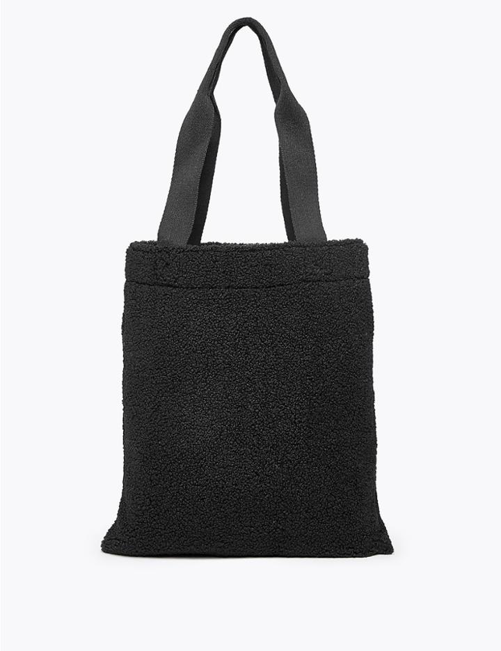 Marks & Spencer Shearling Shopper Black