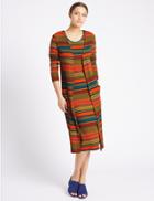 Marks & Spencer Striped 2 Pocket Cardigan Multi