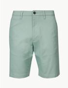 Marks & Spencer Cotton Rich Chino Shorts With Stretch Mint