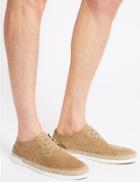 Marks & Spencer Lace-up Fashion Trainers Stone