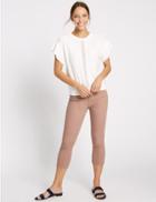 Marks & Spencer Mid Rise Cropped Skinny Leg Jeans Tea Rose