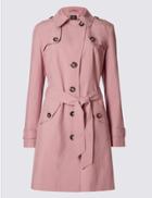 Marks & Spencer Belted Trench With Stormwear&trade; Dusty Pink
