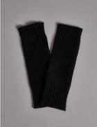 Marks & Spencer Pure Cashmere Slash End Gloves Black