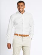 Marks & Spencer Pure Cotton Easy To Iron Shirt White