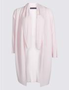 Marks & Spencer Curve Long Sleeve Cardigan Pale Pink