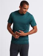 Marks & Spencer Active Textured Crew Neck T-shirt Dark Teal