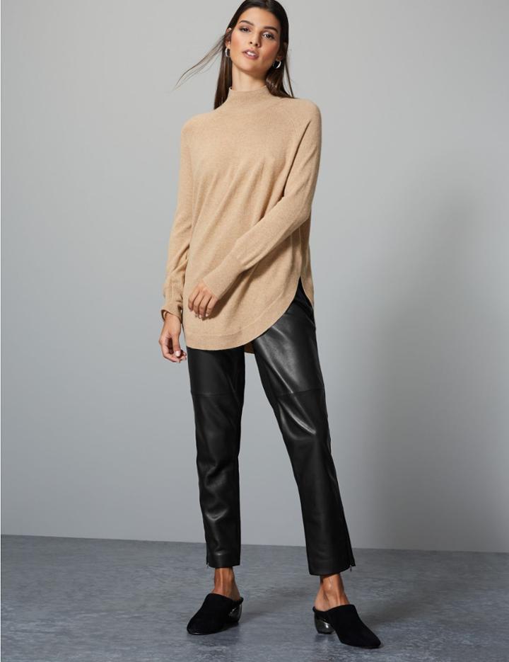 Marks & Spencer Leather Ponte High Waist Leggings Black