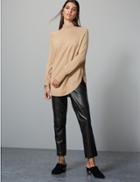 Marks & Spencer Leather Ponte High Waist Leggings Black