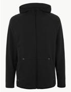 Marks & Spencer Active Cotton Zip Through Hoodie Black