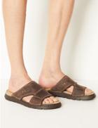 Marks & Spencer Leather Mule Sandals Brown Mix