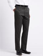 Marks & Spencer Grey Tailored Fit Trousers Grey