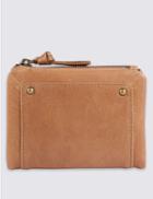 Marks & Spencer Leather Purse With Cardsafe&trade; Light Tan