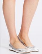 Marks & Spencer Mesh Pumps With Insolia Flex&reg; Silver